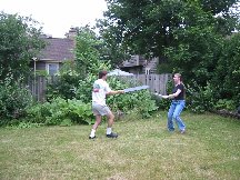 Eric and Elisa sparring